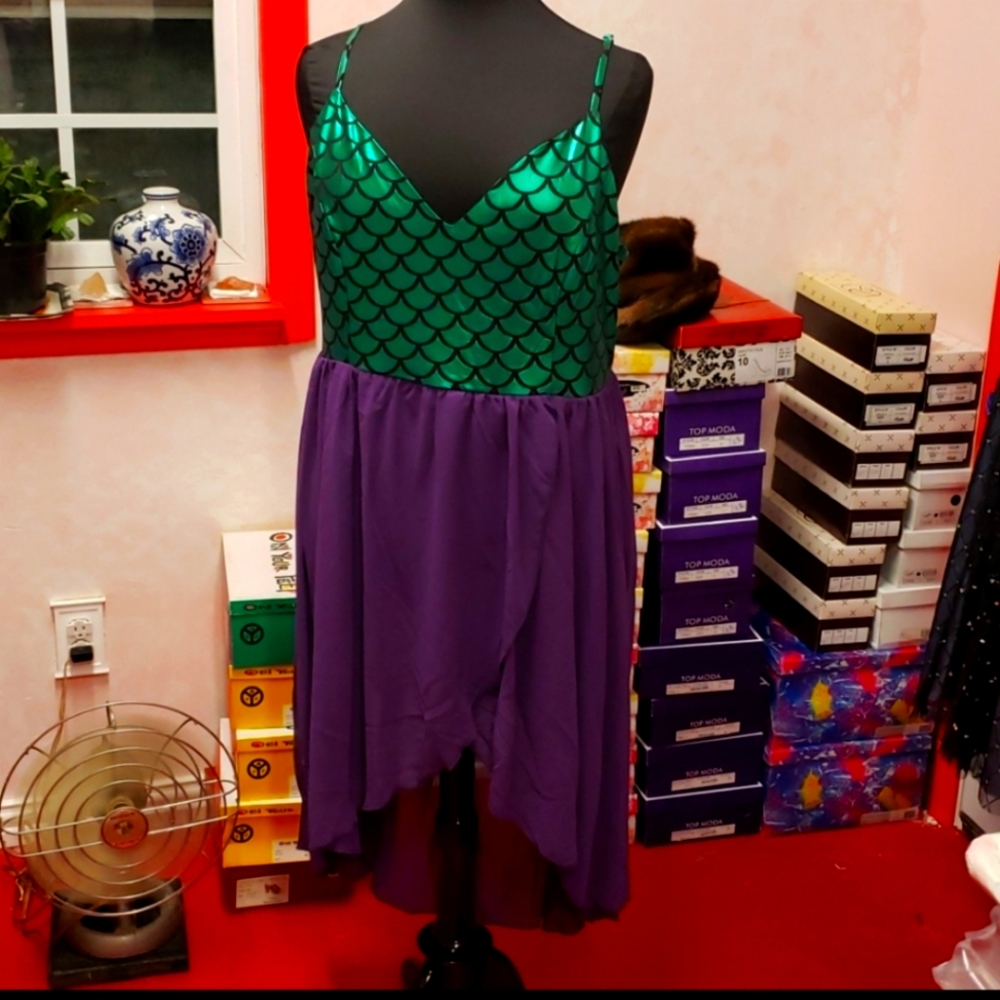 Plus size mermaid dress